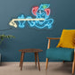 Lord Krishna Led Neon Light Sign Wall Decor | Wall Decor | Customized Led Neon Light Sign | Custom Led Neon Sign | Gifting Items | Krishna Neon Light Sign (24 by 12 Inches) Neonsignsindia