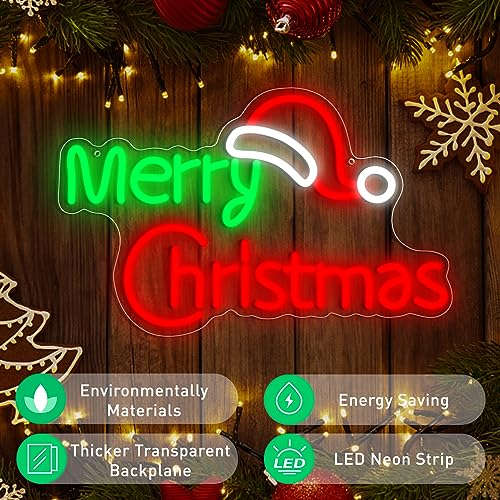 Merry Christmas Neon Signs 15" × 10" Neonsignsindia