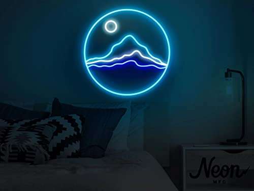 Mountains Neon Sign 12X12 inches - Neonsignsindia