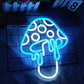 Mushroom Neon Sign Led Light Cute Neon Mushroom Sign Night Light 3D Wall Art Mushroom Neon Signs for Wall Decor Game Room Bedroom Home Decor for Children Kids Girl (Ice Blue)(12x16inches) Neonsignsindia