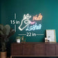 Nails Lashes Neon Sign, Signs for Wall Décor, Neon Lights for Bedroom, Light Up Sign for Beauty Nail Salon Décor, Beauty Bar Office (22x15 inches) Neonsignsindia
