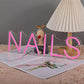 NAILS Neon Sign (17x8inches) Neonsignsindia
