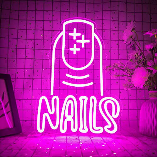 Nails Neon Sign Nail Neon Sign (15.7x10.8in) Neonsignsindia