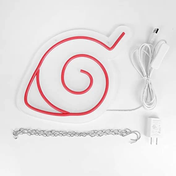 Naruto Anti Leaf Village Headband Neon Signs, Ninja Neon Sign for Wall Decor, Konoha Emblem Logo LED Neon Lights for Bedroom , Living Room, Game Room, Hotel Restaurant Led Christmas Decorations Neonsignsindia