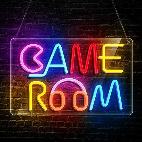 Neon Game Room Sign, Colorful Game Room Decor Sign, Neon LED Signs for Wall Bedroom Gaming Room Decor, Neon Lights for Game Zone Party Bar Club. | Neon Signs India — Image 1