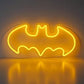 Neon Sign India LED Batman NEON Sign Light (8x12 inches) Neon LED Light, Wall Art Home Decor ,Decorative Light for Room, Party and Bar( Yellow) - Neonsignsindia
