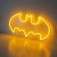 Neon Sign India LED Batman NEON Sign Light (8x12 inches) Neon LED Light, Wall Art Home Decor ,Decorative Light for Room, Party and Bar( Yellow) - Neonsignsindia