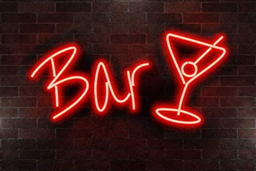 NEON SIGNS INDIA BAR led Light for Decorative Sign Wall / Decor for Party / Bar/ Pub/ Hotel/ Restaurant (RED) Neonsignsindia