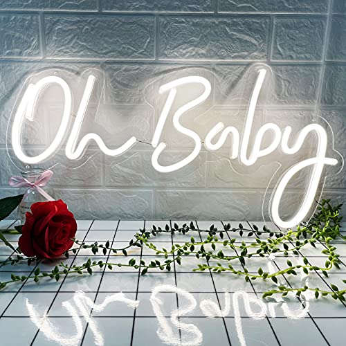 Oh Baby Neon Light Signs (24×12 inches) Neonsignsindia