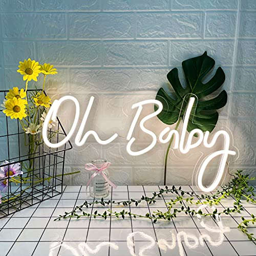 Oh Baby Neon Light Signs (24×12 inches) Neonsignsindia