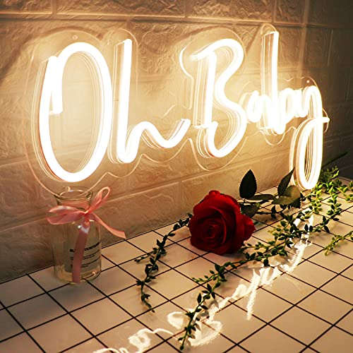 Oh Baby Neon Light Signs (24×12 inches) Neonsignsindia