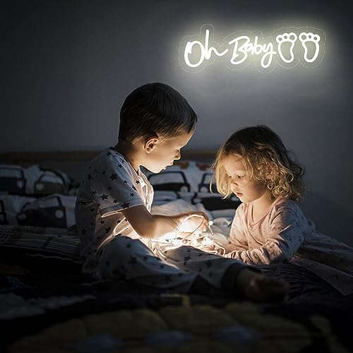 Oh Baby Neon Sign  20 x 6.5 inches Neonsignsindia