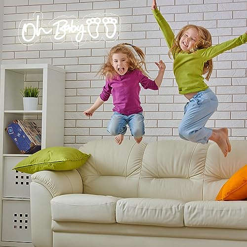 Oh Baby Neon Sign  20 x 6.5 inches Neonsignsindia