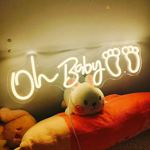 Oh Baby Neon Sign  20 x 6.5 inches Neonsignsindia