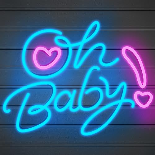 Oh Baby Neon Signs for Wall Decor, 15.7x12.3" Neonsignsindia