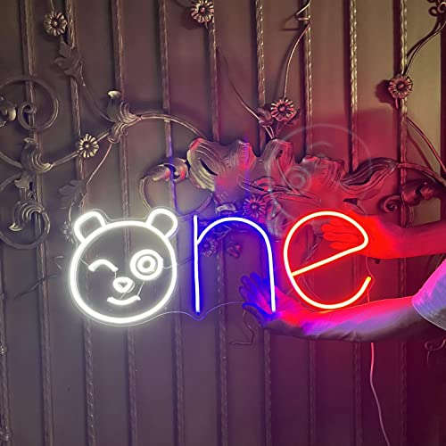 One Neon Sign,(24.8 x 9.8 inches)) Neonsignsindia