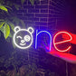 One Neon Sign,(24.8 x 9.8 inches)) Neonsignsindia