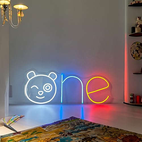 One Neon Sign,(24.8 x 9.8 inches)) Neonsignsindia