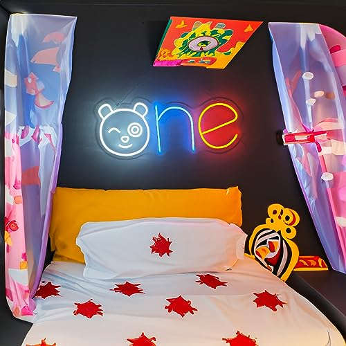 One Neon Sign,(24.8 x 9.8 inches)) Neonsignsindia