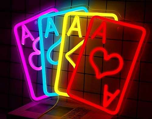 Playing Cards Neon Signs (16INX10IN) Neonsignsindia