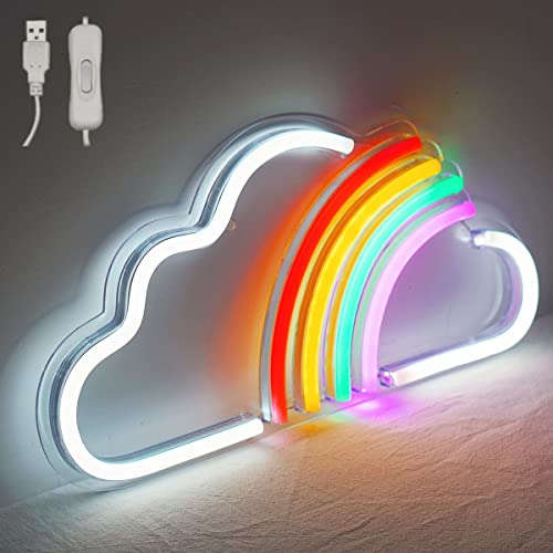 Rainbow Cloud Neon - Neonsignsindia
