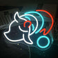 Santa Claus Neon Sign - Size 14x12 inch Neonsignsindia