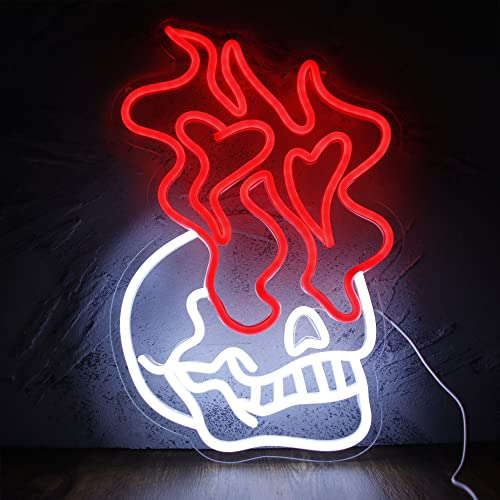 Skull Head Neon Signs (16.1 * 10.6in) Neonsignsindia