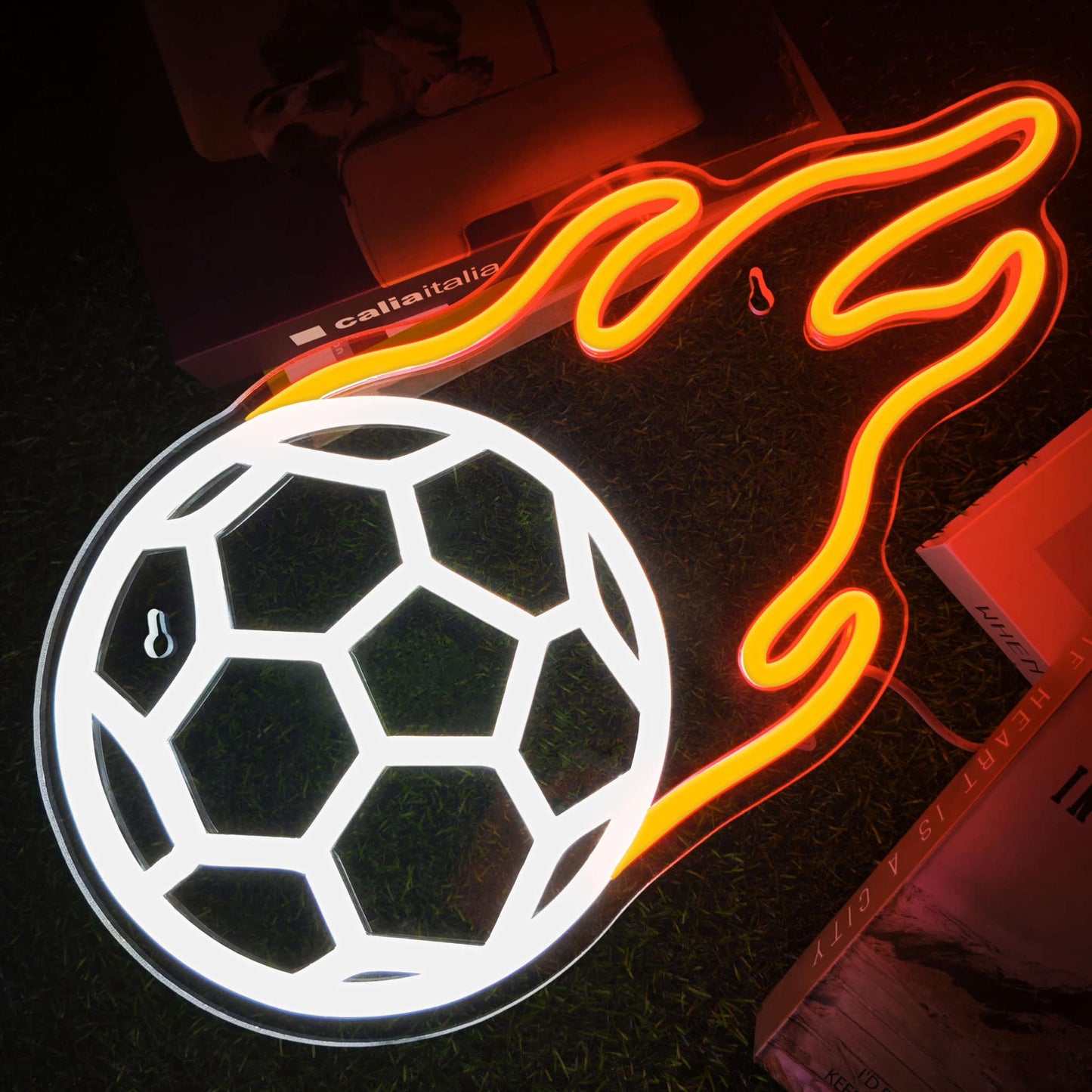 Soccer Neon Sign (13*10 inches) Neonsignsindia