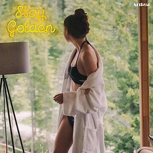 Stay Golden Neon Sign 10x16 inches Neonsignsindia