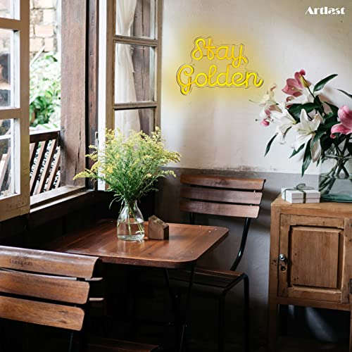 Stay Golden Neon Sign 10x16 inches Neonsignsindia