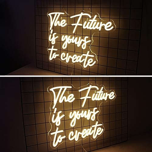 The Future is Yours to Create Neon Sign 12x17 inches Neonsignsindia