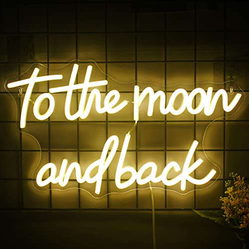 To The Moon and Back Neon Sign | Neon Signs India — Image 5