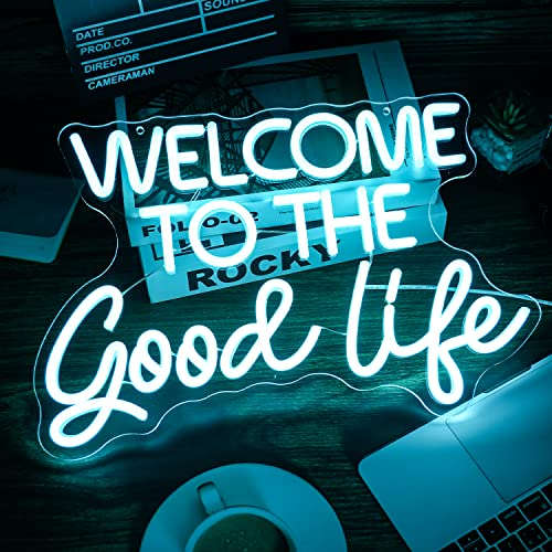 Welcome To The Good Life. 12x18 inches Neonsignsindia