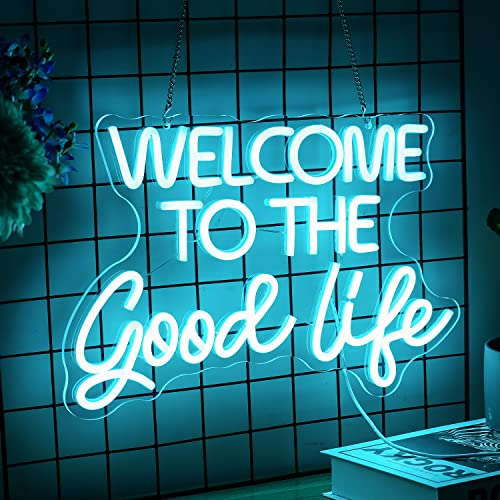 Welcome To The Good Life. 12x18 inches Neonsignsindia