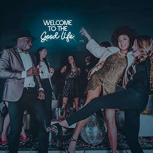 Welcome To The Good Life. 12x18 inches Neonsignsindia