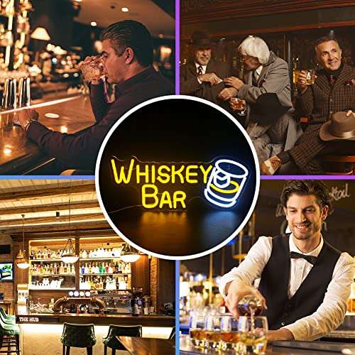 Whiskey Bar Neon Sign 6x16 inches | Neon Signs India — Image 2