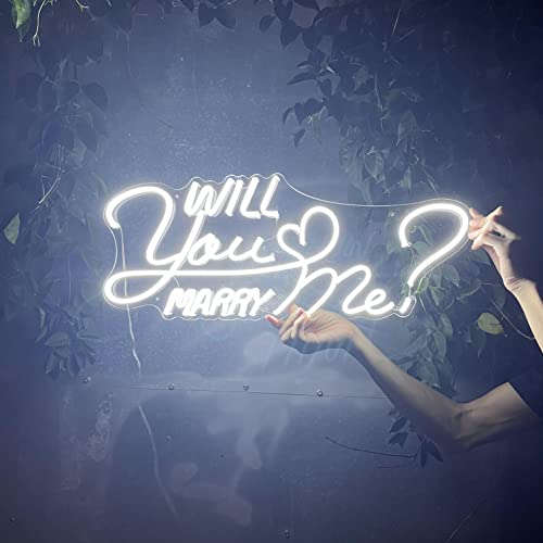 Will You Marry Me Neon Signs 24.8 X 9.9 IN Neonsignsindia