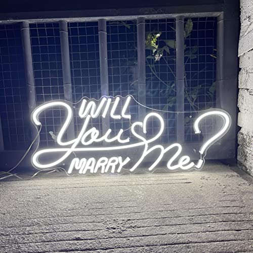 Will You Marry Me Neon Signs 24.8 X 9.9 IN Neonsignsindia