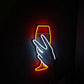 Winee bar neon sign decor bedroom Restaurant Sign wall decor winee led Pubb neon sign wall light Red Winee Kitchen Decor Abstract Line Art Neonsignsindia