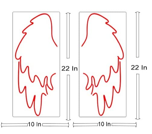 Wings Neon Lights 18*18 inches - Neonsignsindia