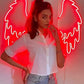 Wings Neon Lights 18*18 inches - Neonsignsindia