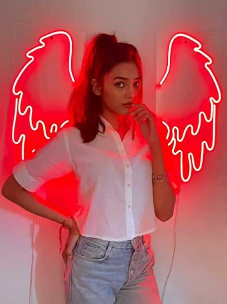 Wings Neon Lights 18*18 inches - Neonsignsindia