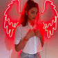 Wings Neon Lights 18*18 inches - Neonsignsindia