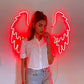 Wings Neon Lights 18*18 inches - Neonsignsindia