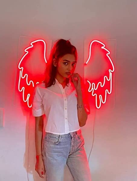 Wings Neon Lights 18*18 inches - Neonsignsindia